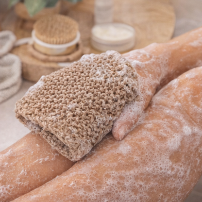 Oya Exfoliating Mitt Brown 2 Pack
