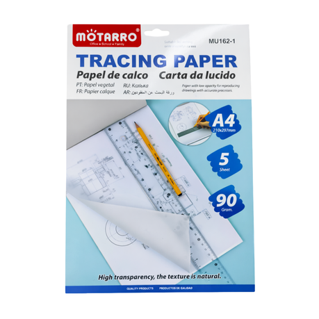 Motarro Tracing Paper A4 5 Sheets - 210x297mm