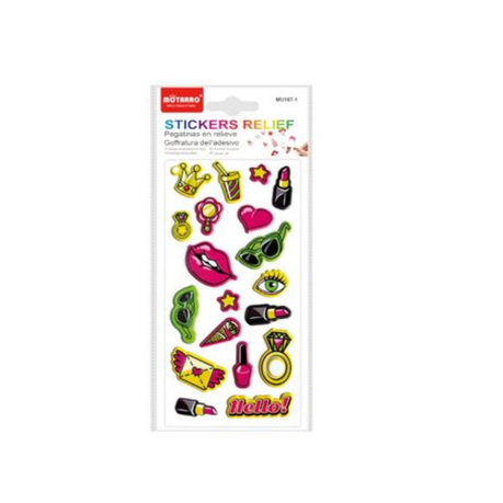 Motarro Stickers Relief 1 Sheet - Kids