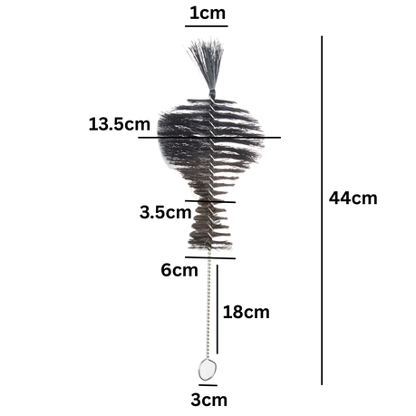 Glass bottle cleaning brush - 44cm