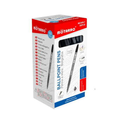 Motarro Ballpoint Pen 1.0mm - 50PCS - Black
