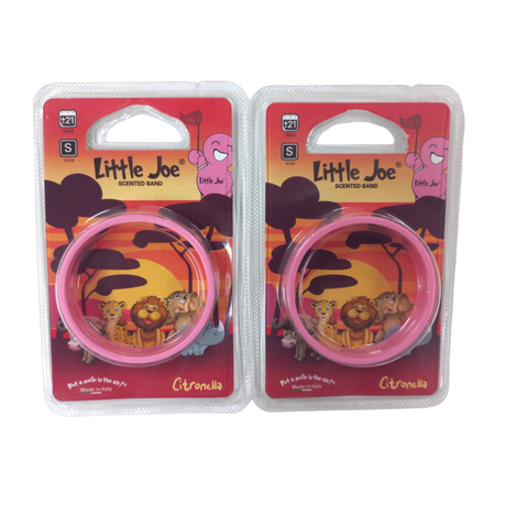 Little Joe Scented Band Insect Repellent - 2 Pack Small Pink