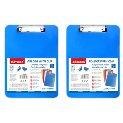 Motarro Clipboard 315x225mm - 2 Pack - Yellow