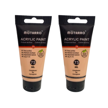 Motarro Acrylic Paint 75ml - 2 Pack - Gray