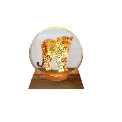 3D Creative Lamp - Leopard Illuminated Art Light