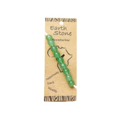 Earth Stone Collection - Aventurine Bracelet And Ice Drop Necklace Set