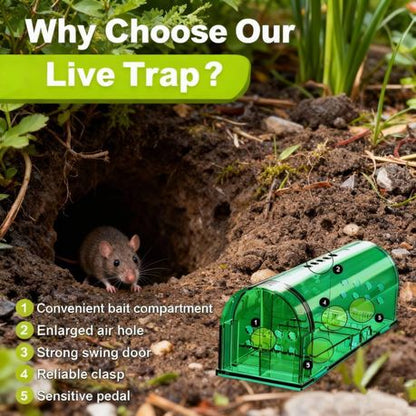 Humane Mouse Traps Reusable Pest Control Trap for Indoors and Outdoors