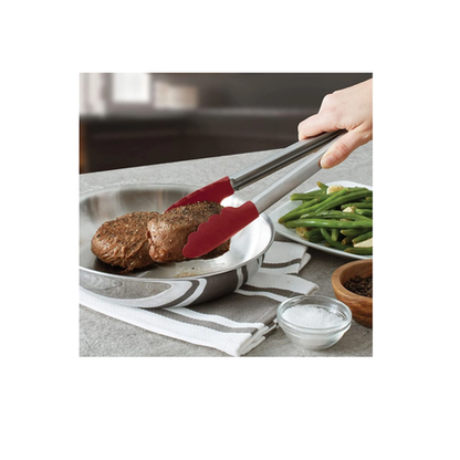 Stainless Steel Tongs With Silicone Tips