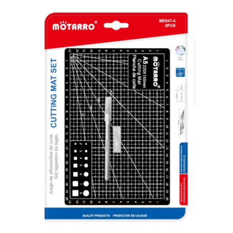Motarro Cutting Mat Set Black A5 3PCS