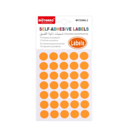 Motarro Self Adhesive Labels 5 Sheets - Black
