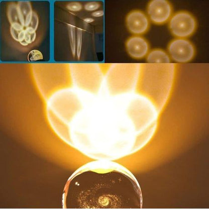 Crystal Ball Lamp with 3D Engraving and Luminous Base - Penguin