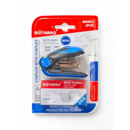 Motarro Stapler With Staples 42x70mm - Blue