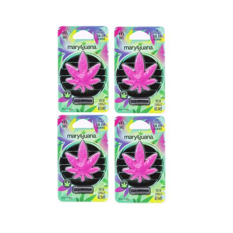 Car Air Freshener Mary & Juana Pink - 4 Pack