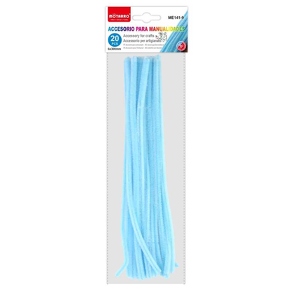Motarro - Chenille Stems 6mmx30cm 20PCS Blue