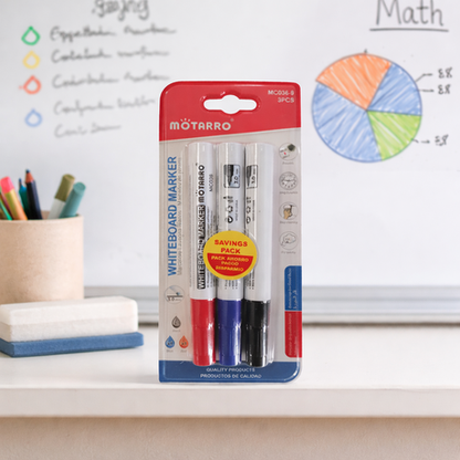 Motarro Whiteboard Markers 3.0mm - 3 Piece Set