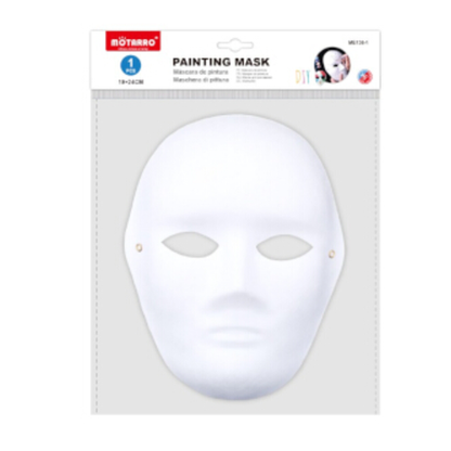 Motarro Painting Mask White - Half Face 19x10cm