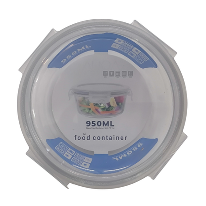 Food Container 950ml Round with Lid