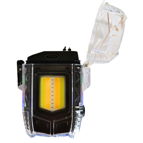 Portable Waterproof Camping Ignition Lamp With Primary And Secondary LED - Yellow