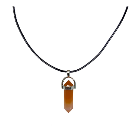 Earth Stone Collection - Carnelian Bracelet And Bullet Stone Necklace