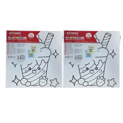 Motarro Printed Canvas - 2 Pack - 20x20cm Fish