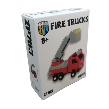 DIY Blocks Fire Truck 108 Pieces