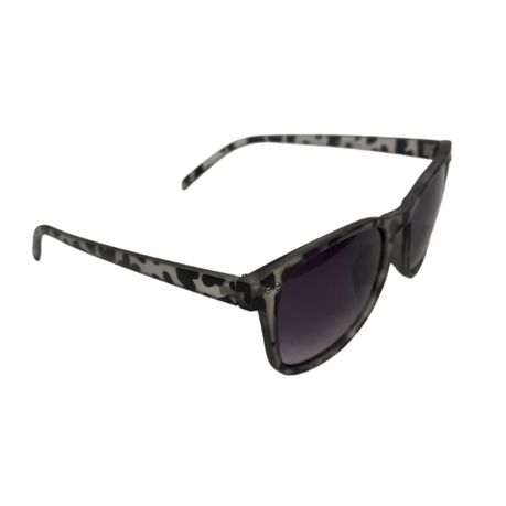 Solar X Wayfarer Sunglasses Gradient Grey Lens UV400 - Grey