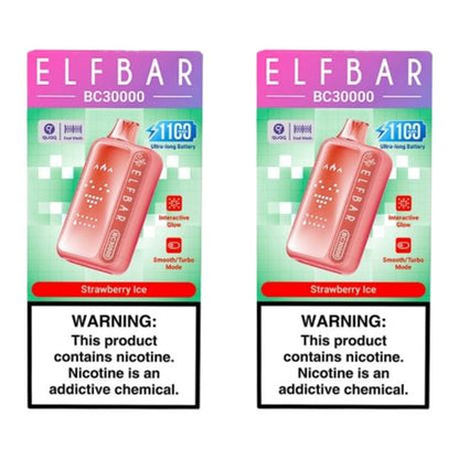 Elf Bar BC30000 Disposable Vape - Strawberry Ice (Pack of 2)