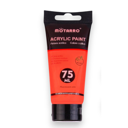 Mottaro Fluorescent Acrylic paint 75ml - Orange