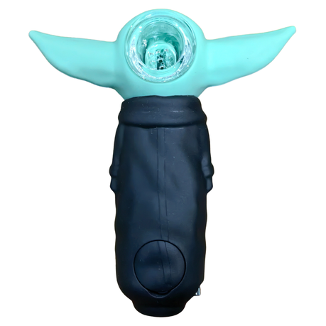 Silicone Rasta Pipe - Yoda - Pink