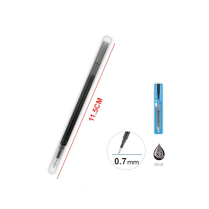 Motarro Pen Refill For Erasable Pen Black 0.7mm - 3PCS