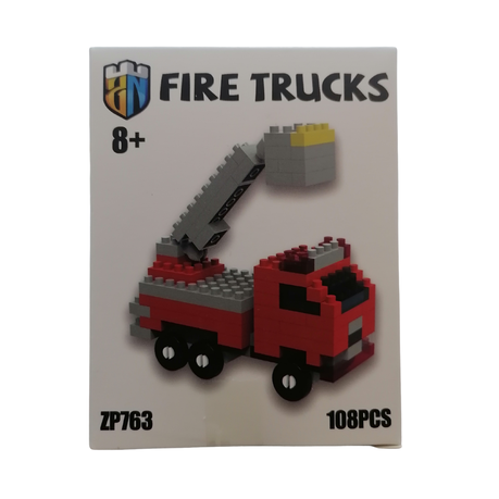 DIY Blocks Fire Truck 108 Pieces