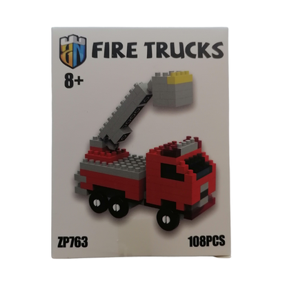 DIY Blocks Fire Truck 108 Pieces
