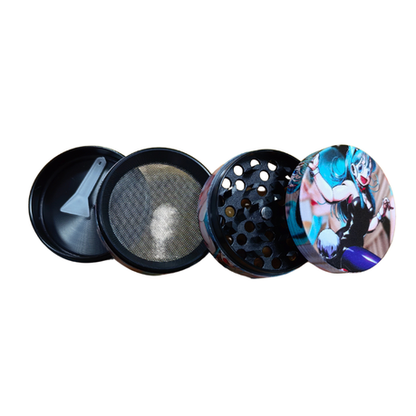 Herb Grinder - 4 Piece - Black