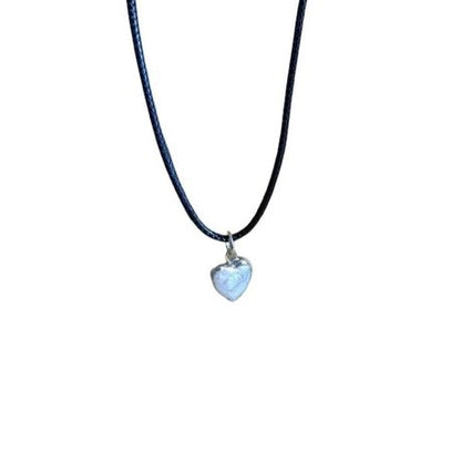 Earth Stone Collection - Heart Pearl Stone Necklace