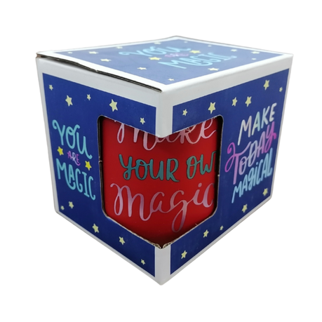 Red Ceramic Mug Make Your Own Magic