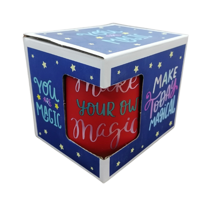Red Ceramic Mug Make Your Own Magic