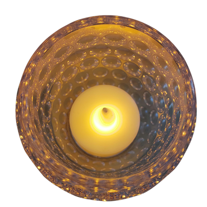 Battery Operated LED Candle in Votive Holder