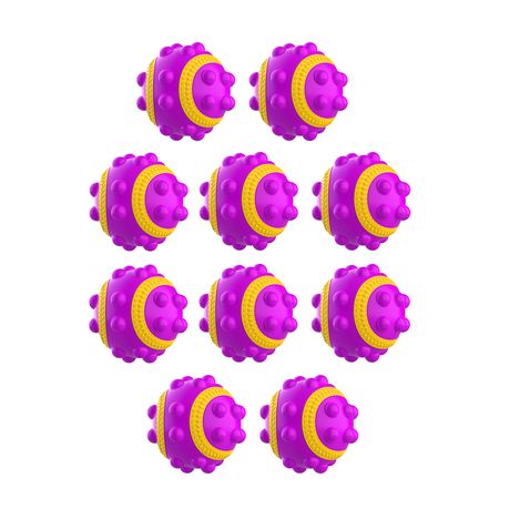 Tennis Ball Fidget PoP It - Purple & Yellow - 10 Pack