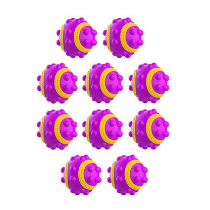 Tennis Ball Fidget PoP It - Purple & Yellow - 10 Pack