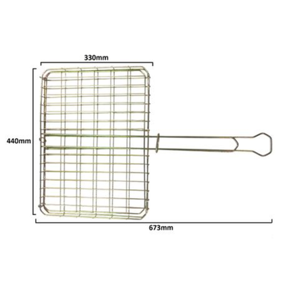 DeBest Braai Grid Big Box & Medium Braai Tongs Combo