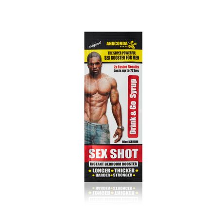 Anaconda 10 Sachet Pack Sex Shot Instant Bedroom Booster