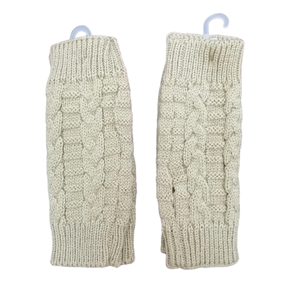 2 Piece Arm Warmers - Brown