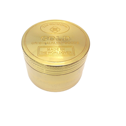 4 Piece Tobacco Grinder - Gold Bar