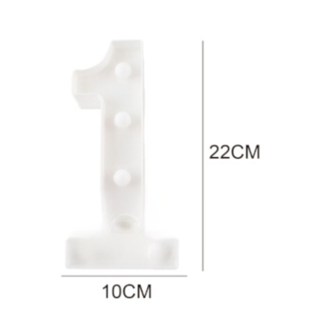 Motarro Led Numbers Light 22cm - Number 9