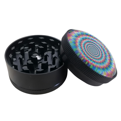 Herb Grinder 3 Piece Aluminum 50 x 36mm - Hypnotic