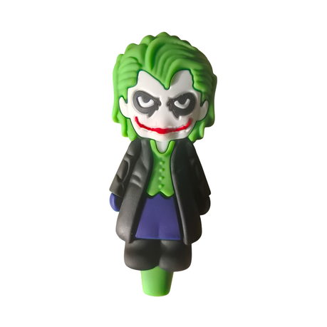 Silicone Rasta Pipe - Joker - 10 Pack