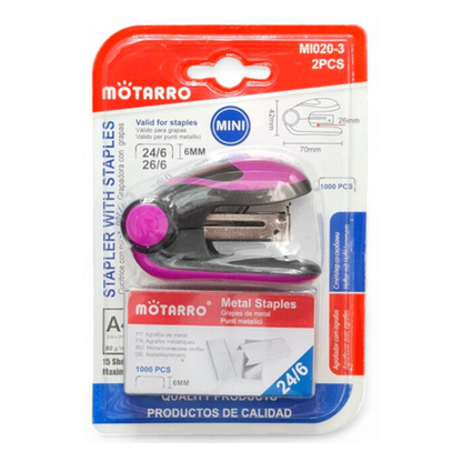 Motarro Stapler With Staples 42x70mm - Blue