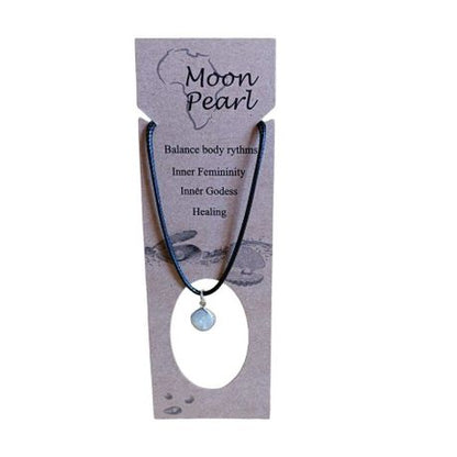 Earth Stone Collection - Pearl Small Stone Necklace
