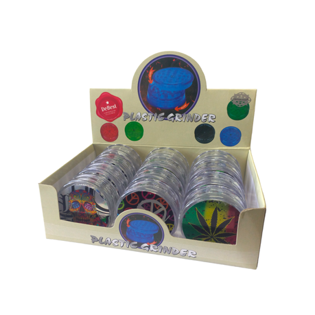 Bulk Offer - 3 Piece Plastic Grinder Super Heroes - Box of 12