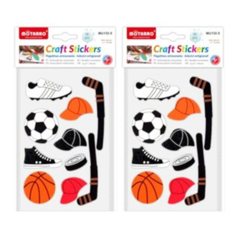 Motarro Craft Stickers - 2 Pack - Ball Outfit